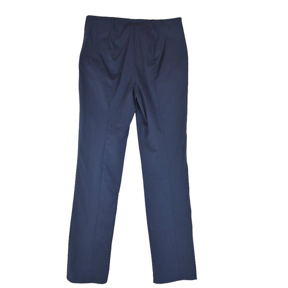 Theory Tennyson Neoteric Pants Navy Size 6 Minimalist Straight Leg USA Made - Picture 2 of 8